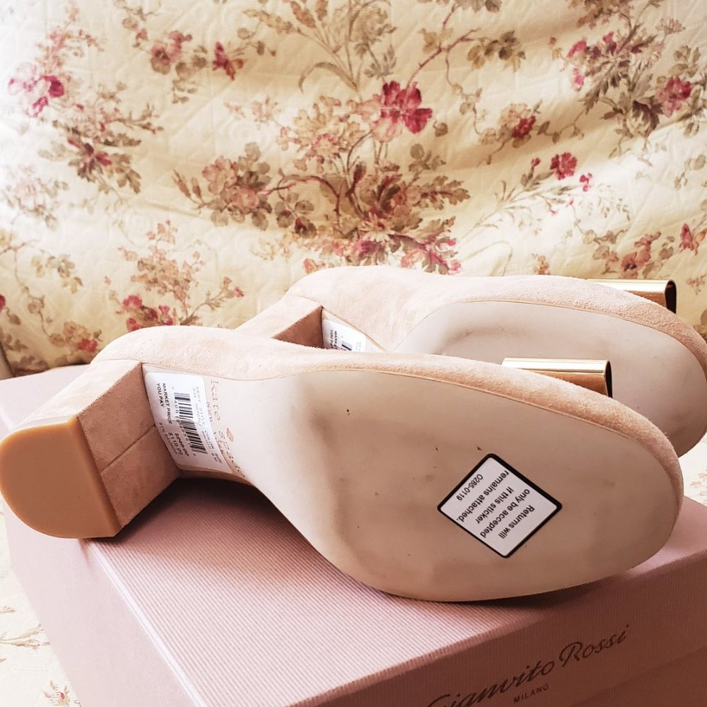 $248 size 6 (fits 6.5) never used kate spade block heel - Picture 2 of 3